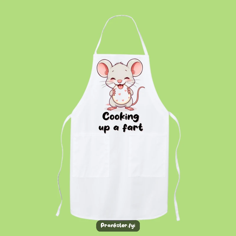Funny Mouse Whoopee Cushion Apron - Cook with Mischievous Fun