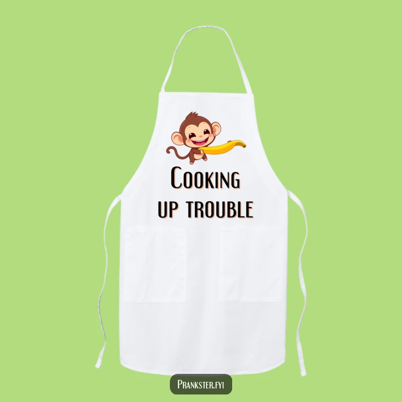 Funny Monkey Banana Peel Apron: Cook Up Some Pranks!