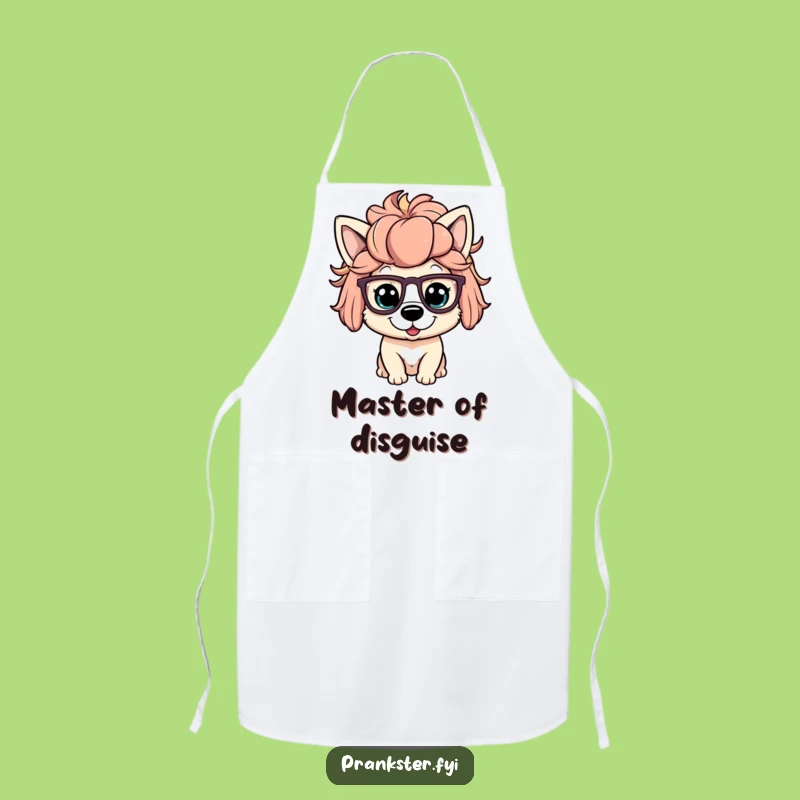 Funny Dog Wig Apron - Chefs Will Giggle with this Silly Dog