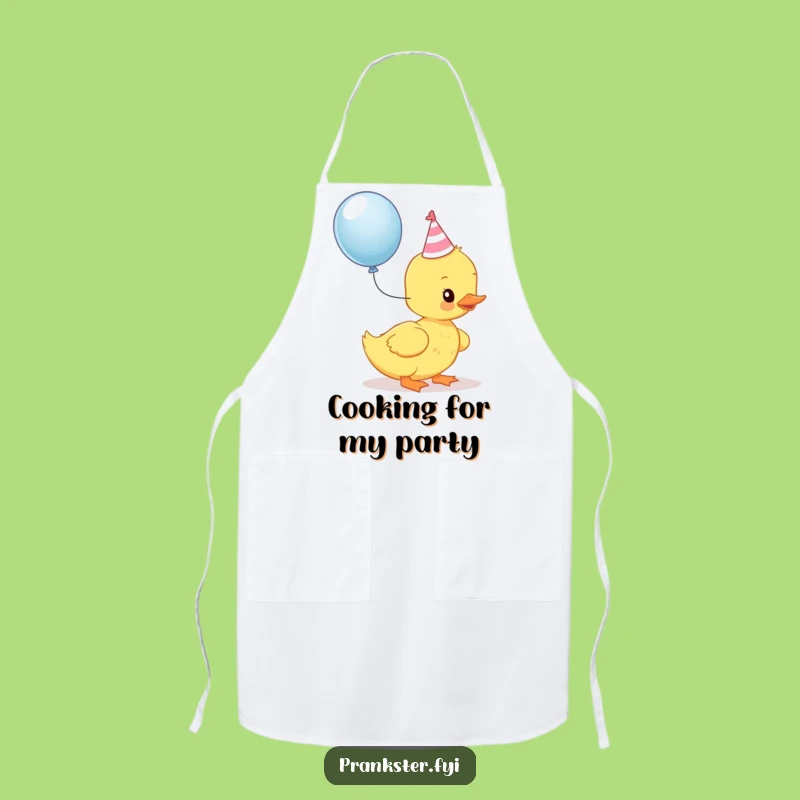 Funny Kawaii Duckling Apron: Party Chef Fun, Perfect Gift for Hosts!