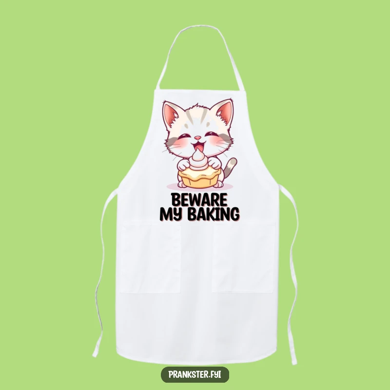 Funny Kitten Pie Mess Apron - Cook with Mischief!