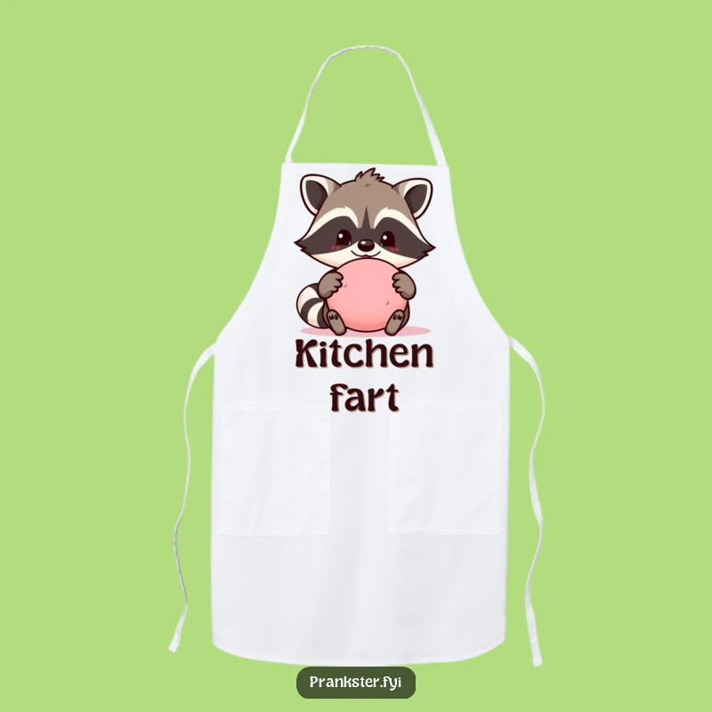 Funny Raccoon Prank Apron: Proud Chef Kitchen Gift