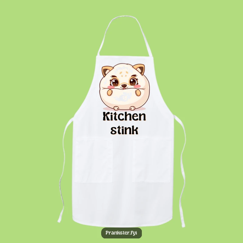 Funny Prankster Apron: Cheeky Animal's Whoopee Cushion Kitchen Fun, Perfect Gift!