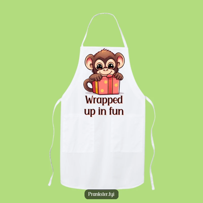 Funny Monkey Chef Apron - Mischievous Kitchen Companion