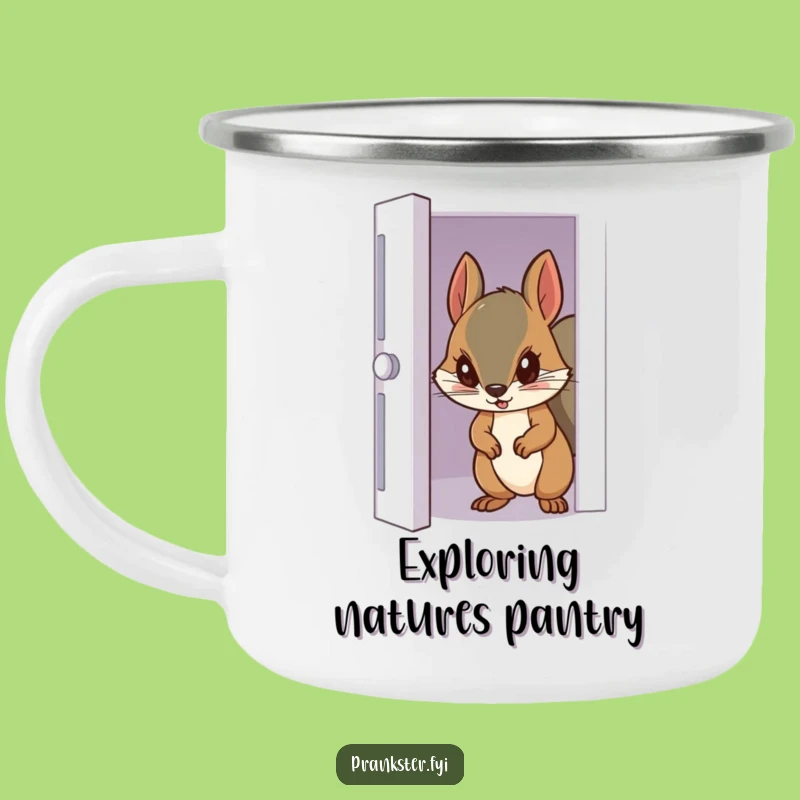 Adventure Squirrel Camping Mug - Sneaky Outdoor Companion