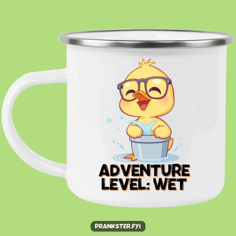 Funny Duckling Camping Mug: Hilarious Outdoor Companion for Splashy Adventures