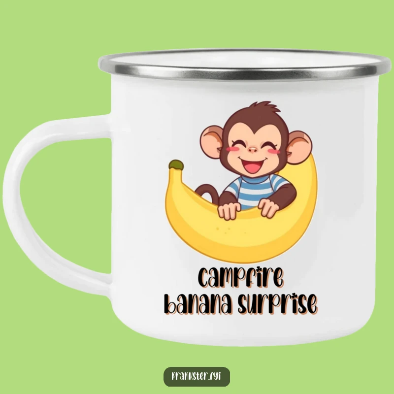 Funny Monkey Banana Camping Mug: Durable Primate Mug, Perfect Outdoor Gift