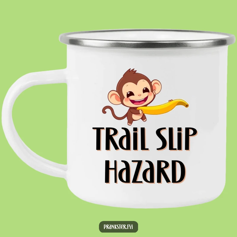 Funny Monkey Banana Peel Camping Mug: Pranks in the Great Outdoors!