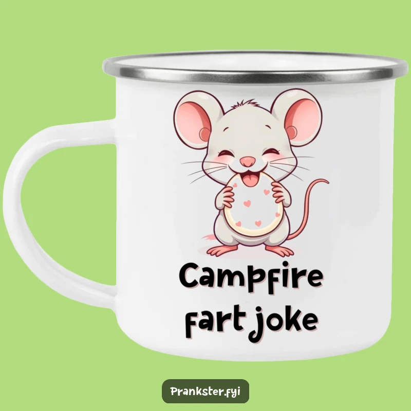 Funny Mouse Whoopee Cushion Camping Mug - Hilarious Companion for Pranksters