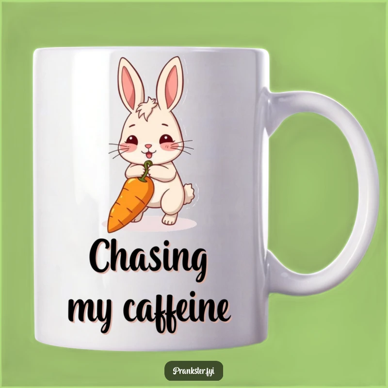 Funny Rabbit String Puller Mug: A Hilarious Gift For The Persistent One, 11oz