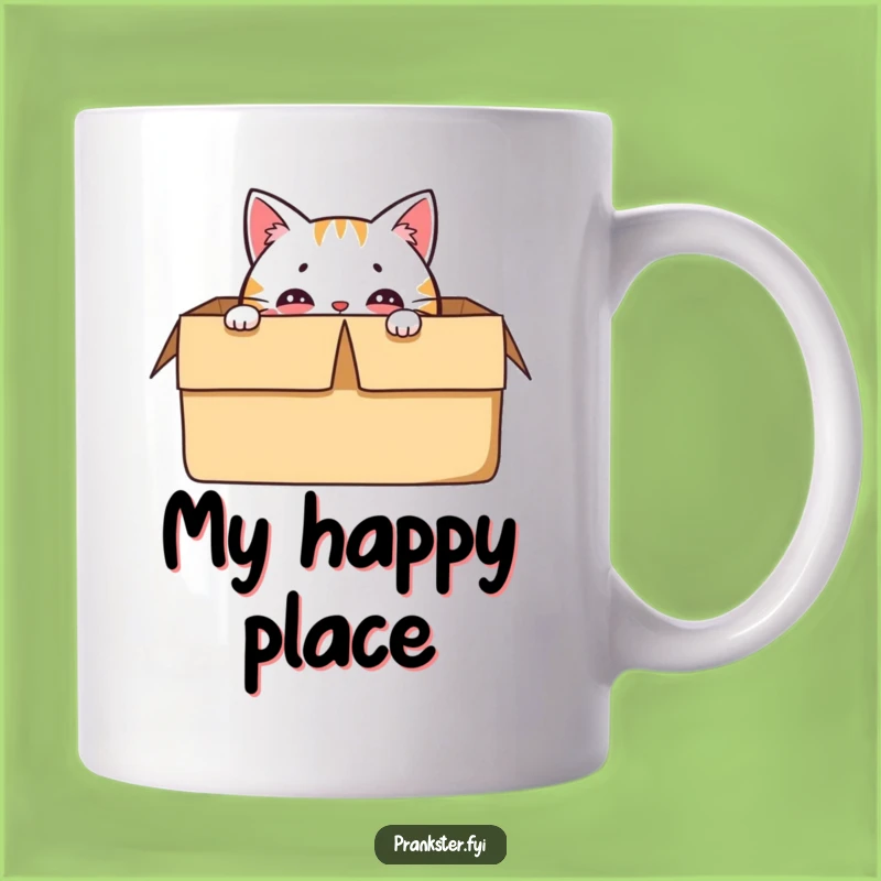 Funny Cat in Box Mug - Peek-a-Boo Fun, Perfect Funny Gift for Cat Lovers