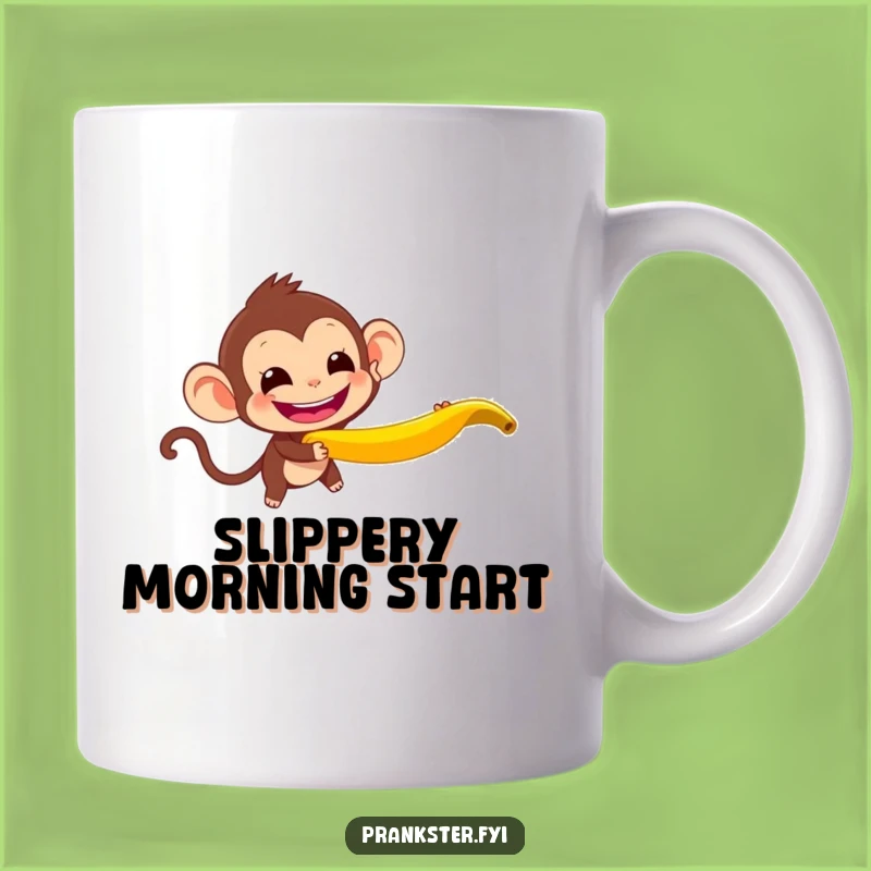 Funny Monkey Banana Peel Mug: A Hilarious Prankster's Delight!