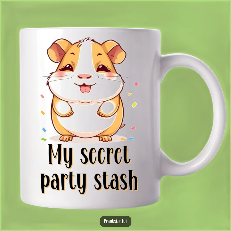 Funny Guinea Pig Mug: Cheerful Confetti Hider - The Perfect Gift for Pet Lovers!