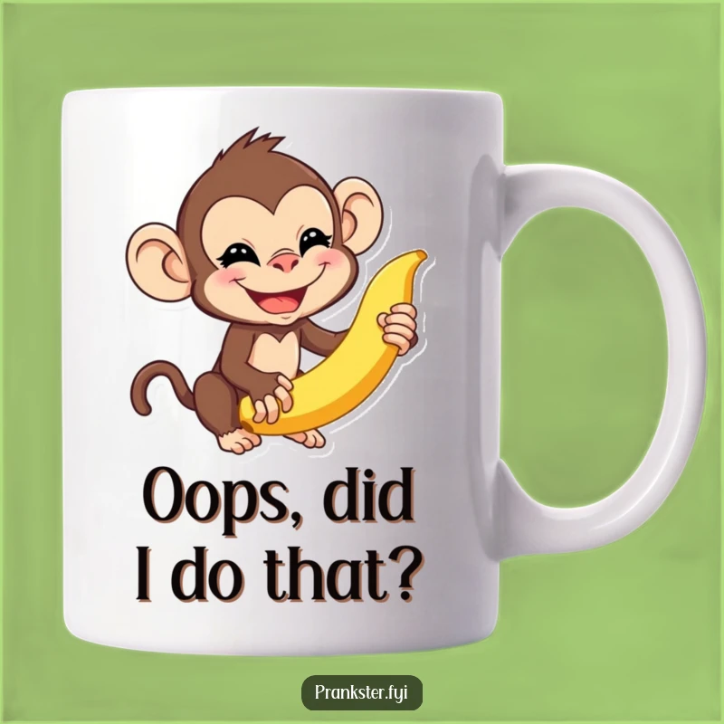 Funny Monkey Banana Mug: A Hilarious Gift for Pranksters