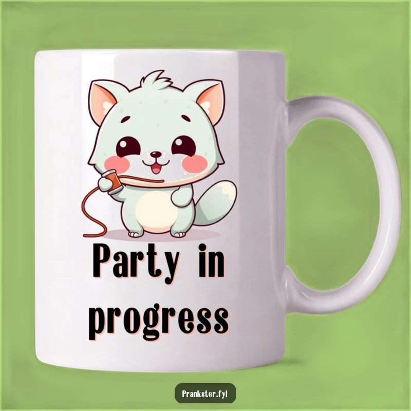 Funny Silly String Animal Mug - Hilarious Playful Gift for Party Starters