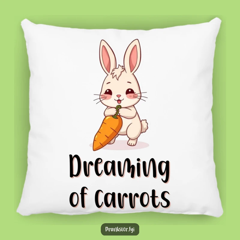 Funny Rabbit Goal Getter Pillow: Cozy & Hilarious Accent For Motivated Homes