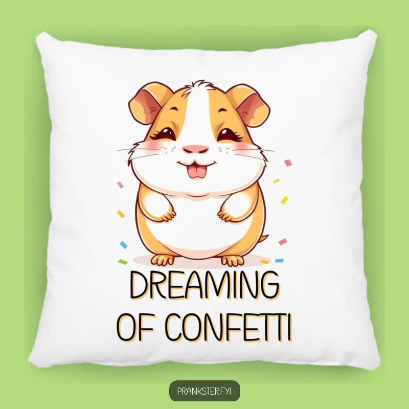 Funny Guinea Pig Pillow: Cozy Confetti Surprise - A Comfy & Funny Gift for Cuddles!