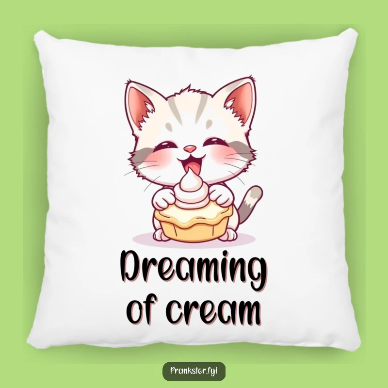 Funny Kitten Pie Splash Pillow - Cozy & Cute!