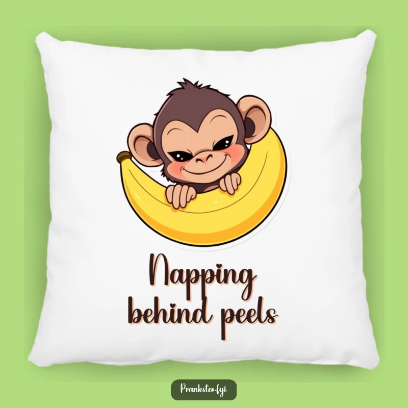 Funny Monkey Banana Pillow: Mischievous Prankster Cushion, Ideal Funny Gift!