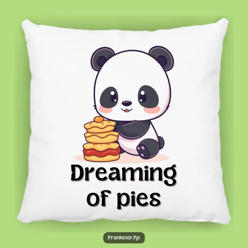 Funny Panda Pie Balance Pillow: Playful Comfort Accessory Gift