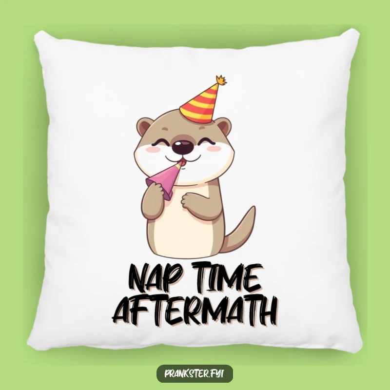 Funny Otter Party Pillow: Cheerful Noise Maker Comfort Gift