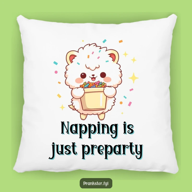 Funny Confetti Creature Pillow: Cute Mischief for Cozy Comfort