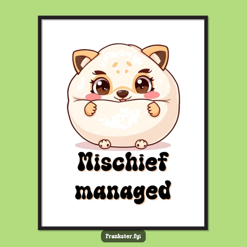 Funny Prankster Digital Art: Cheeky Animal's Whoopee Cushion Fun, Perfect Gift!