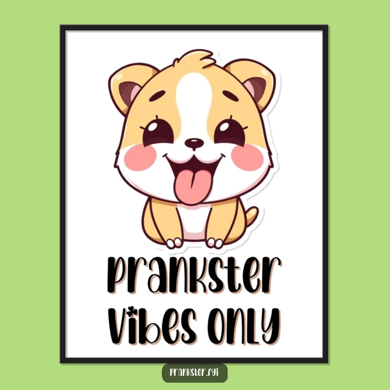 Funny Prankster Animal Digital Art - Instant Cheeky Download