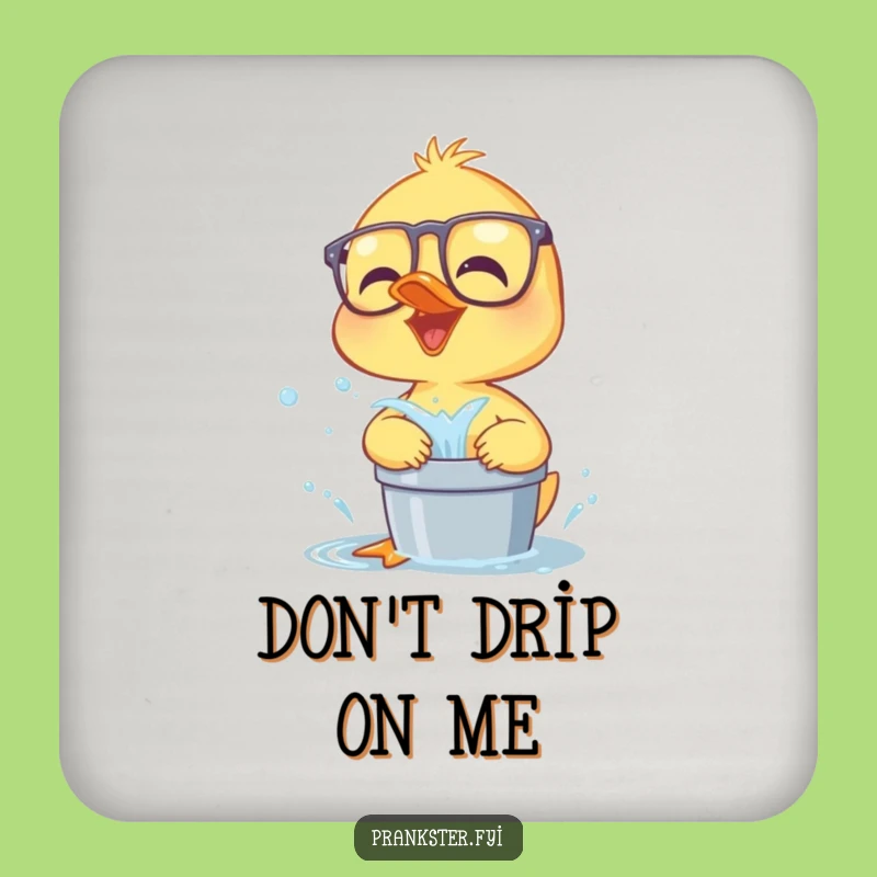 Funny Duckling Coaster: Hilarious Protection for Your Drinks & Furniture