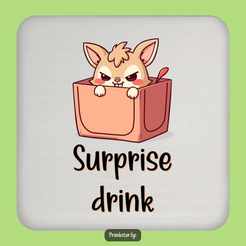 Funny Mischievous Animal Coaster Set - Hilarious Drink Protection Gift