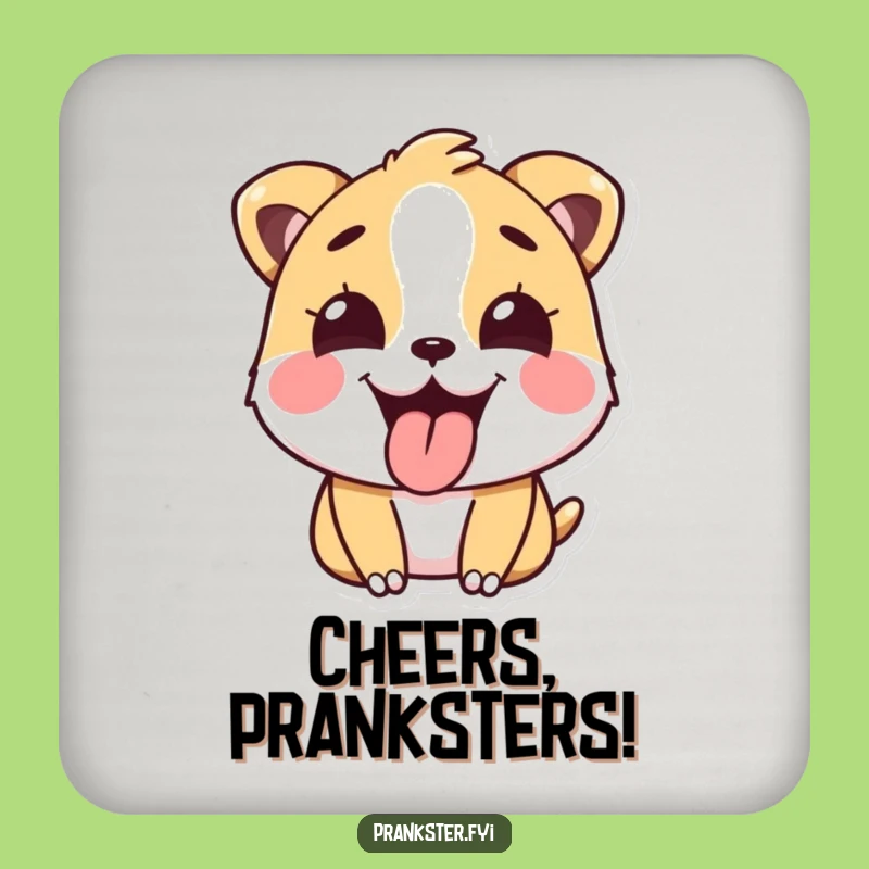 Funny Prankster Animal Coaster - Cheeky Surface Protection