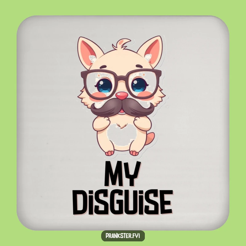 Funny Disguised Animal Coaster Set - Smart & Hilarious Protection Gift