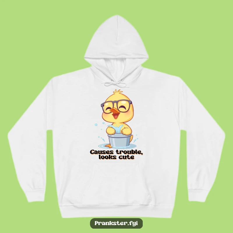 Funny Duckling Hoodie: Cozy & Hilarious Water Splash Sweatshirt for Fun Lovers