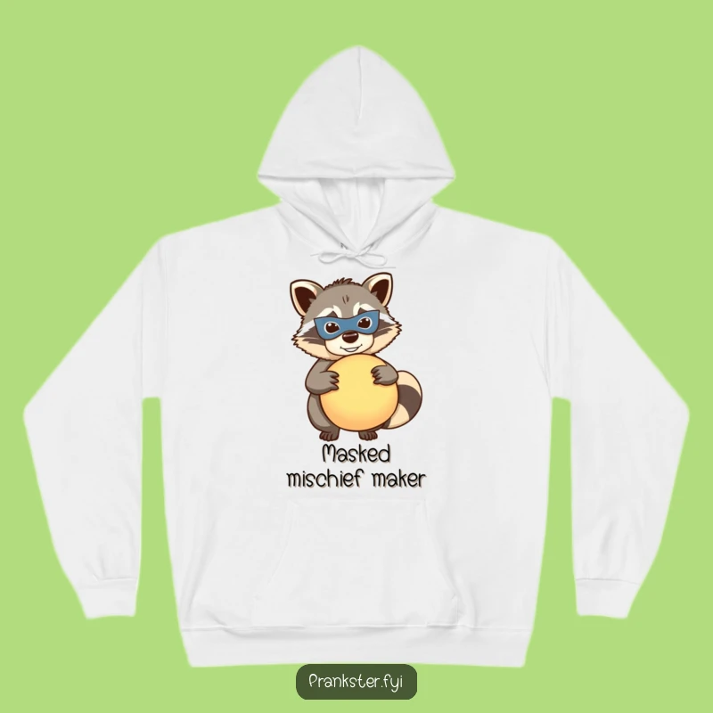 Cozy Funny Raccoon Hoodie: Prankster Warmth, Perfect Humorous Gift