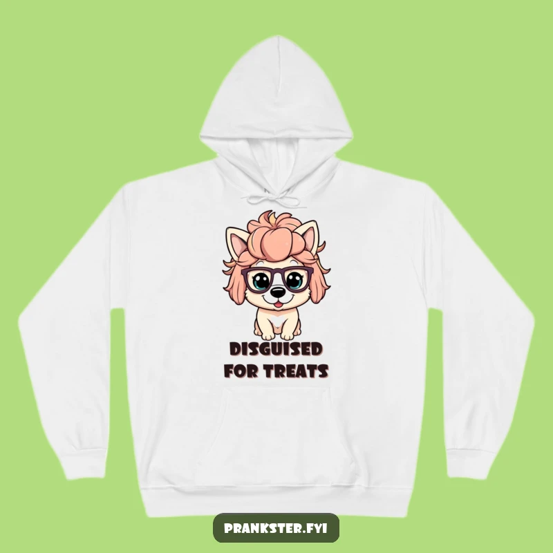 Cozy Funny Dog Wig Hoodie - Warm Apparel with a Comical Canine Disguise