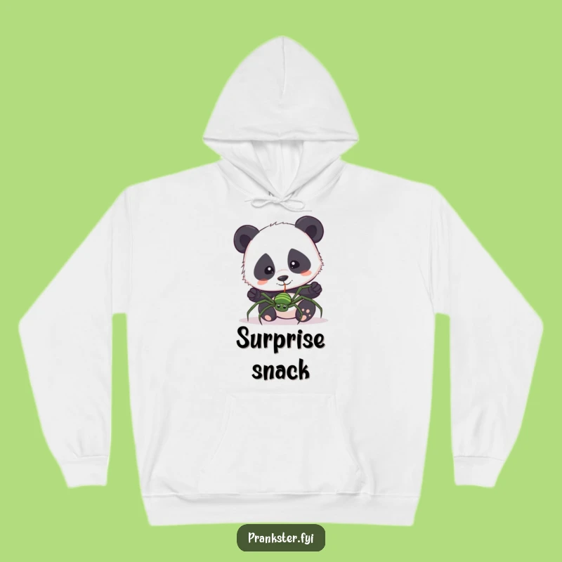 Funny Panda Spider Hoodie: Cozy Surprised Sweatshirt, Perfect Shocked Comfort