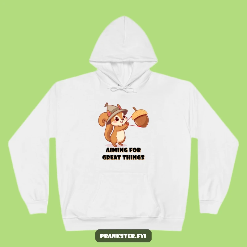 Funny Squirrel Acrobat Hoodie: Comedic Warmth for Daring Souls