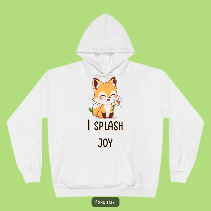 Funny Fox Flower Squirt Hoodie: Cozy & Playful Animal Sweatshirt Gift