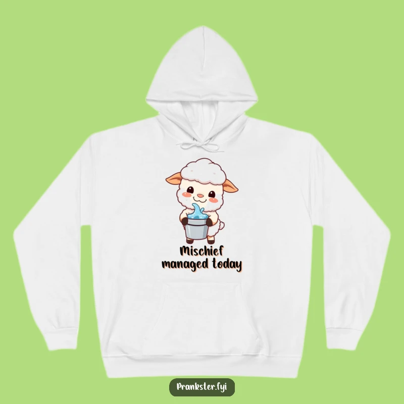 Funny Kawaii Sheep Hoodie: Cozy Pranks, Perfect Gift for Jokers!