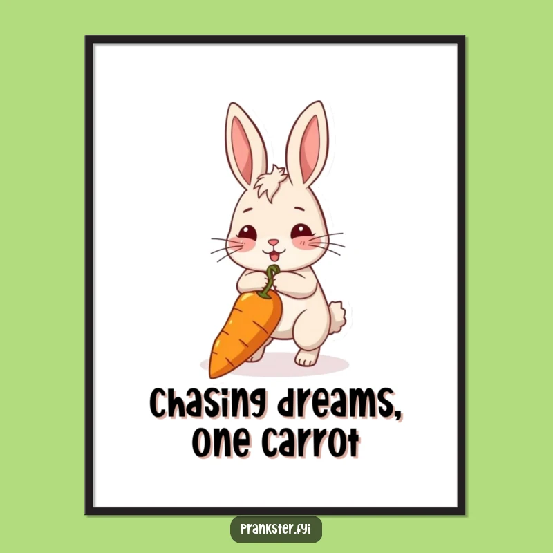 Free Printable Wall Art: Rabbit's Carrot Adventure Downloadable Decor