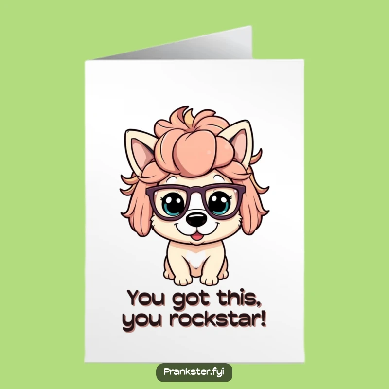 Free Printable Congrats Card: Doggy Disguise, Humorous Downloadable Fun