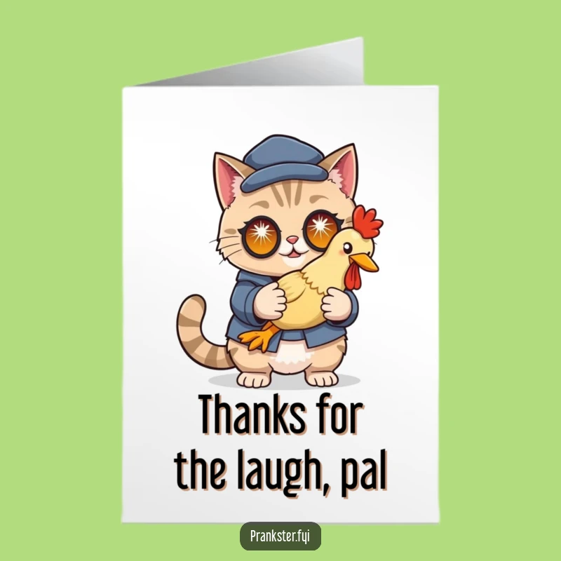 Free Printable Cat Thank You Card: Cunning Thanks Downloadable Gift