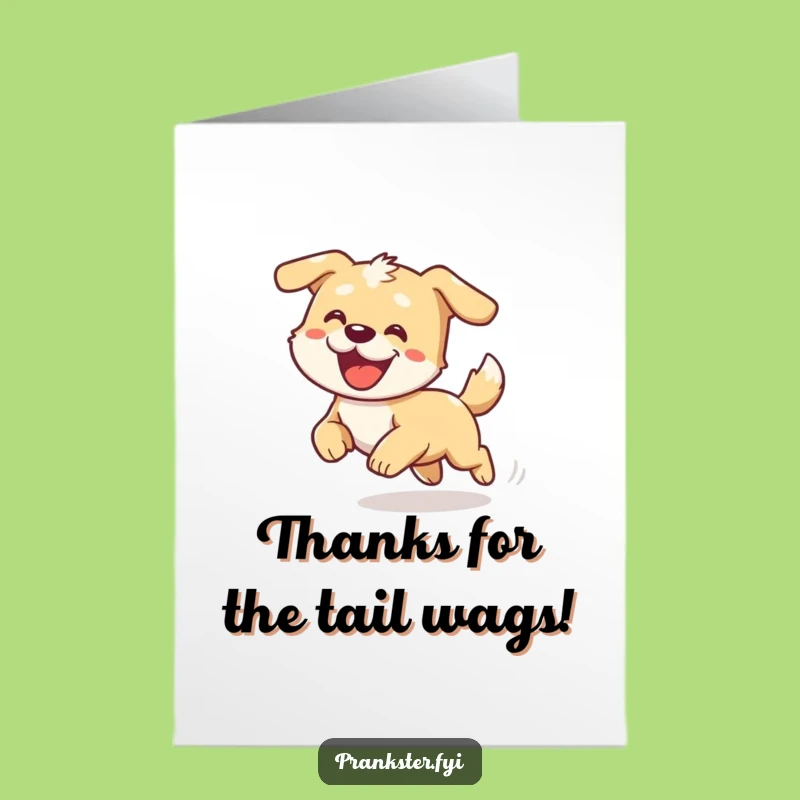 Free Printable Funny Dog Thank You Card: Dizzy Pup Grateful Downloadable Gift