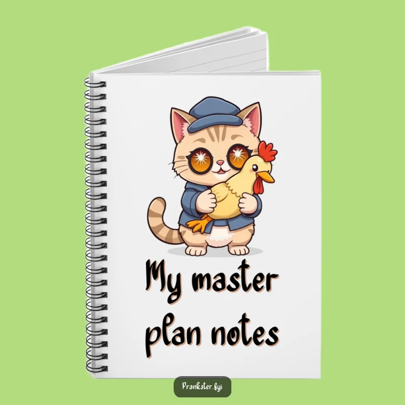 Funny Cat Disguise Notebook: Record Secrets with Feline Flair