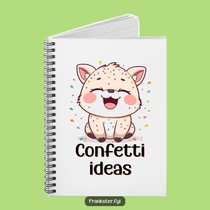 Funny Confetti Animal Notebook - Hilarious Festive Journal Gift