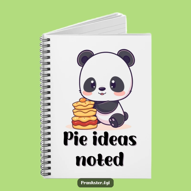 Funny Panda Pie Balance Notebook: Playful Journal Gift