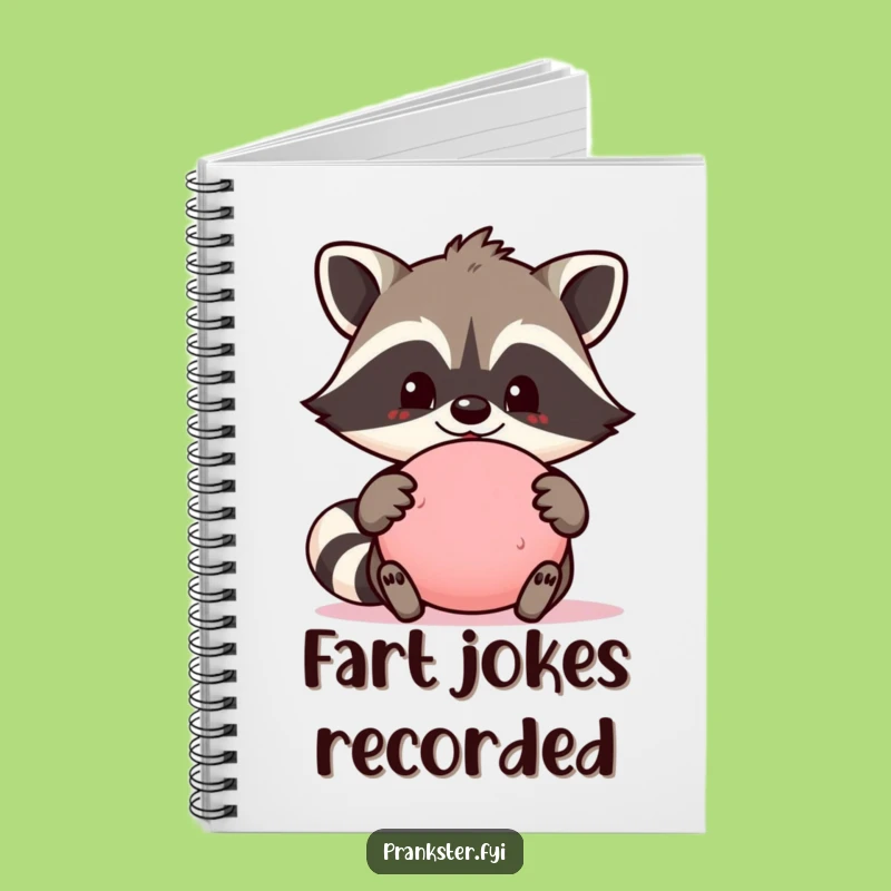 Funny Raccoon Prank Notebook: Proud Journal Gift