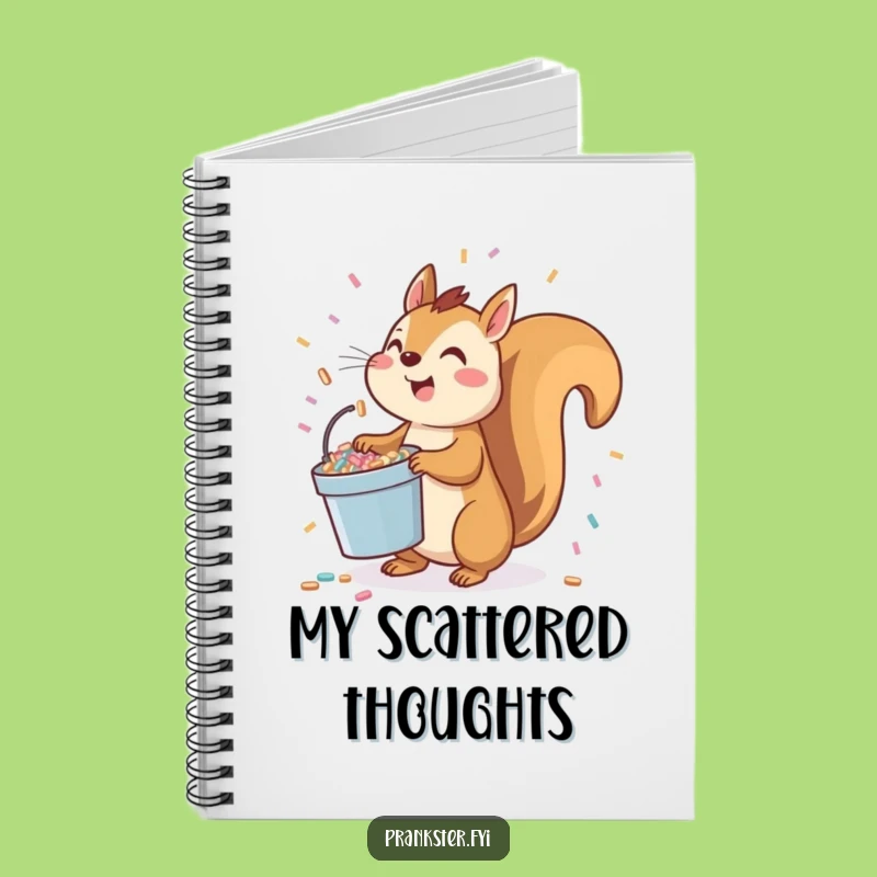 Funny Squirrel Confetti Toss Notebook: Playful Journal for Festive Ideas