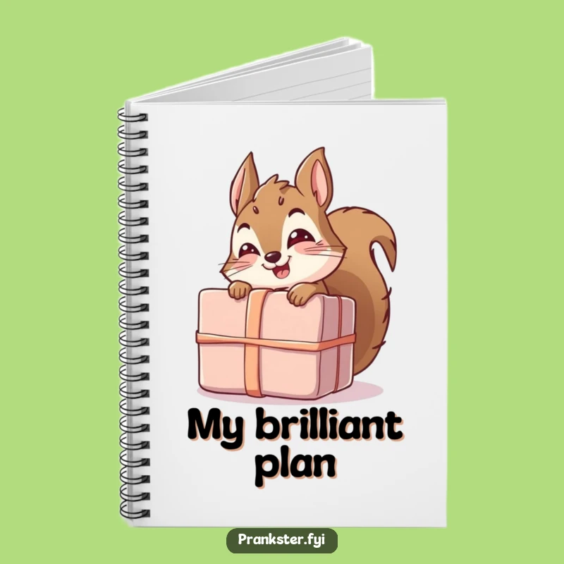 Funny Squirrel Gift Notebook - Jot Down Notes with a Giggling Squirrel