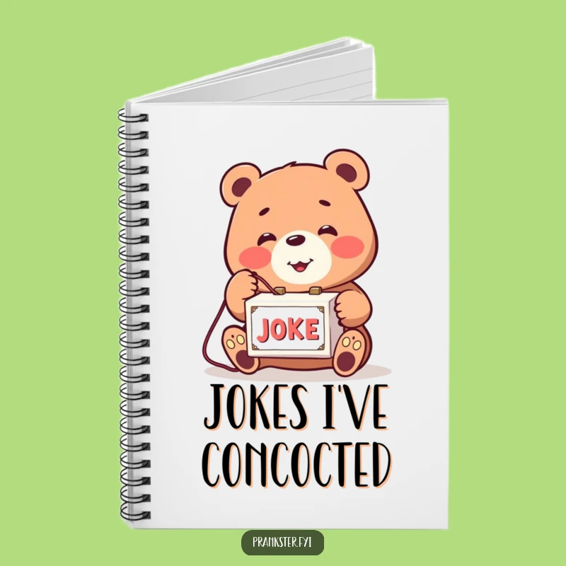 Funny Bear Joke Box Notebook: Prankster Journal, Perfect Gag Note-Taking Book